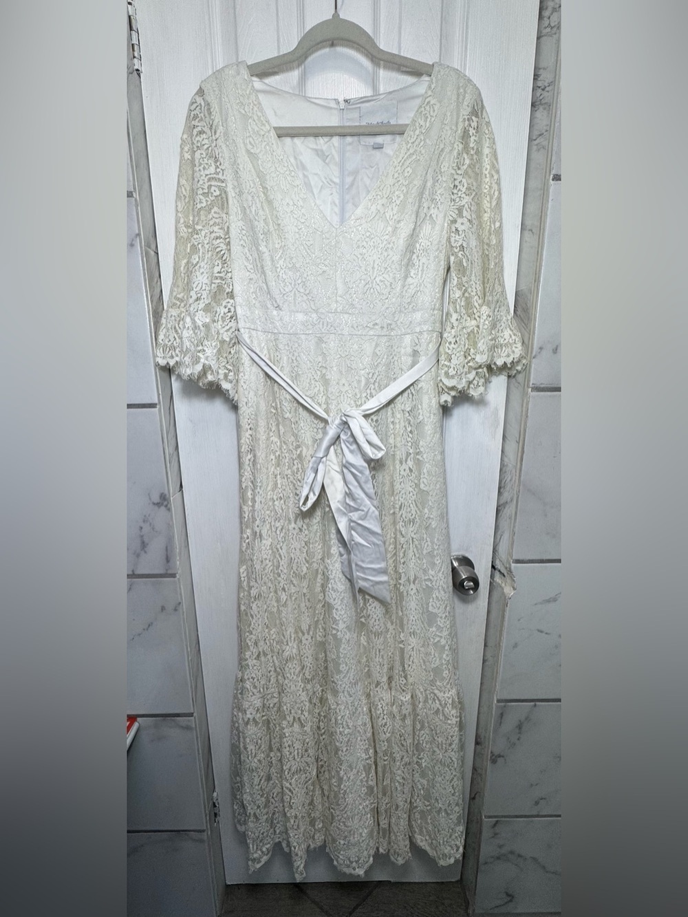 Modcloth Through the Bluebells Lace Maxi Dress Women’s Medium Vintage Inspired - Picture 2 of 16